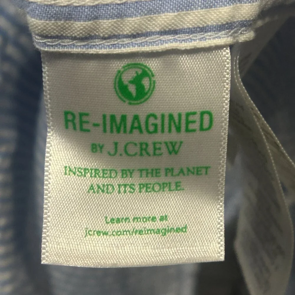EUC J.Crew Stripped Button Down Shirt Size M